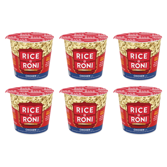 Rice-A-Roni Chicken Rice & Vermicelli Mix, 1.97 oz Cup (Pack of 6)