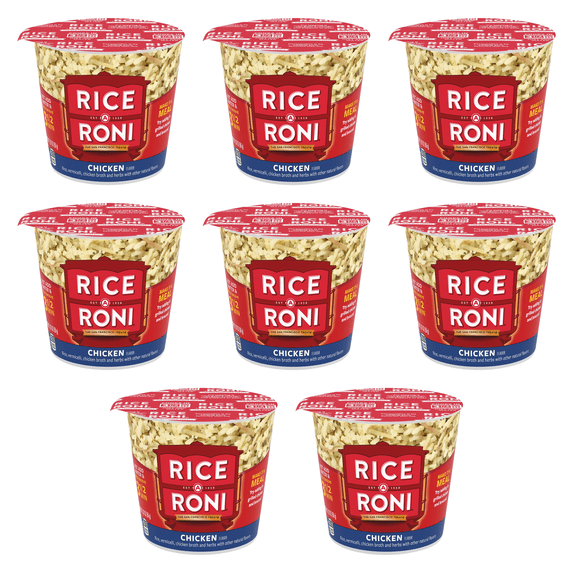 Rice-A-Roni Chicken Rice & Vermicelli Mix, 1.97 oz Cup (Pack of 8)