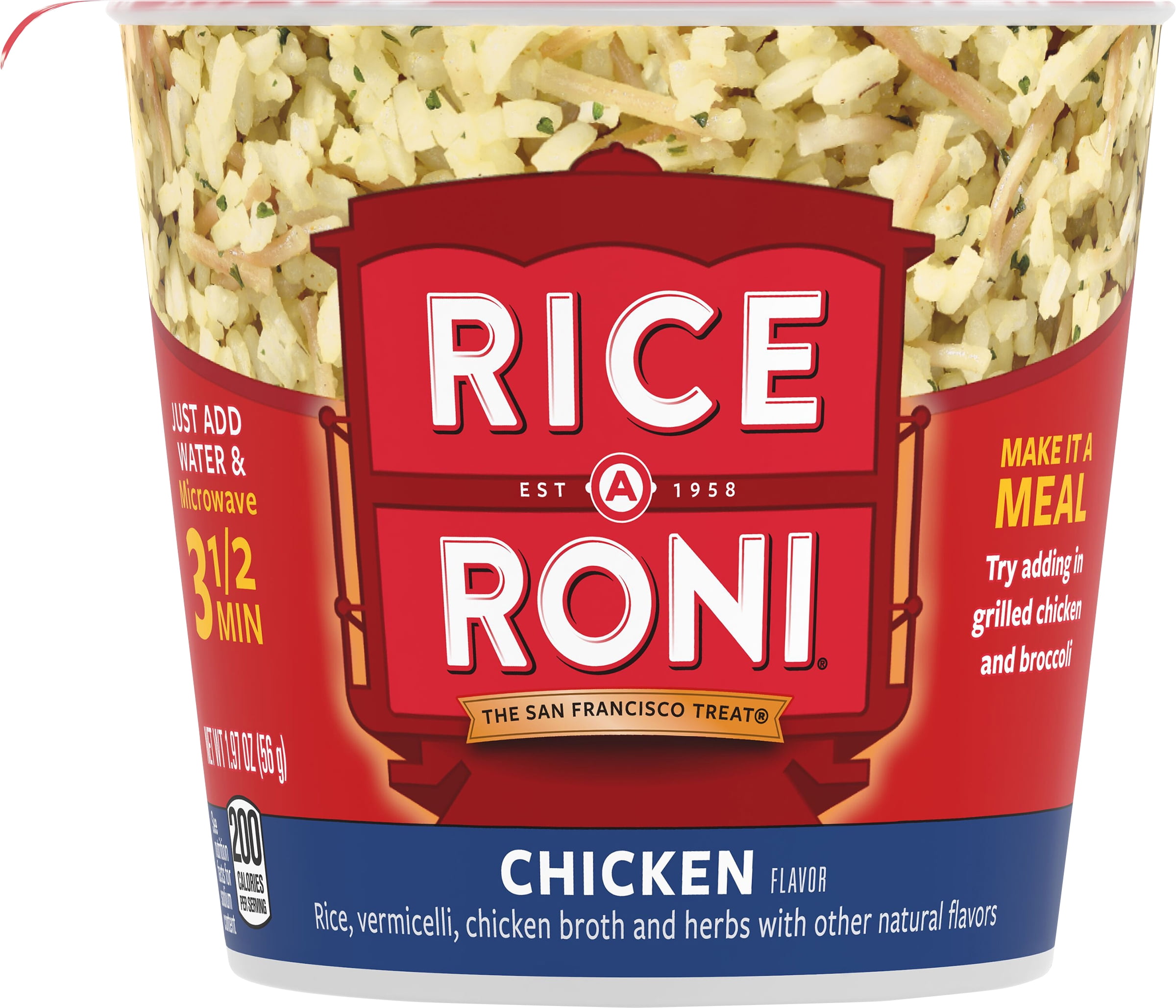 Rice-A-Roni Chicken Rice & Vermicelli Mix, 1.97 oz Cup (Pack of 8)
