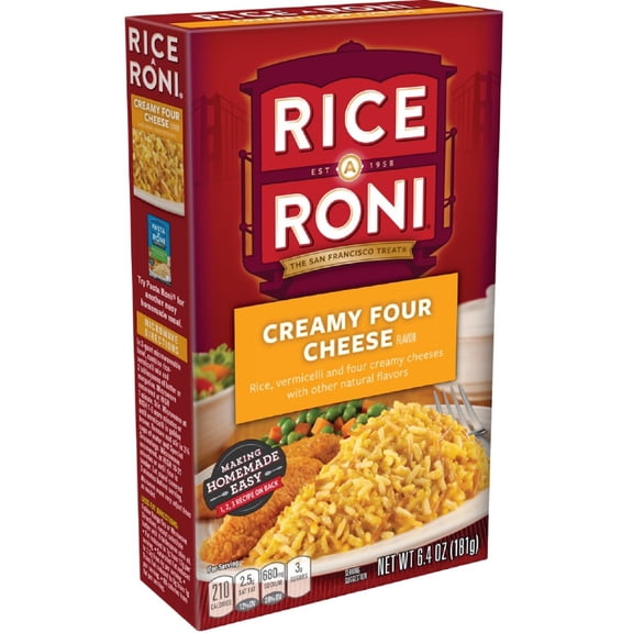 Rice-A-Roni, Creamy Four Cheese, 6.4 oz (Pack of 10)