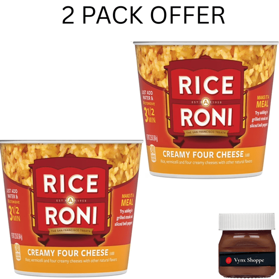 Rice-A-Roni, Creamy Four Cheese Rice and Vermicelli Mix, 2.25 oz Cup