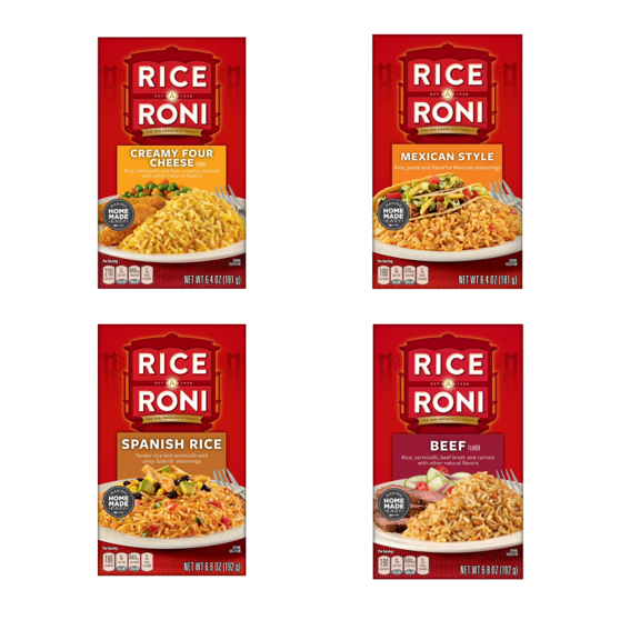 Rice-A-Roni Easy Dinner Sides Variety Pack 8 Flavor Combo Box