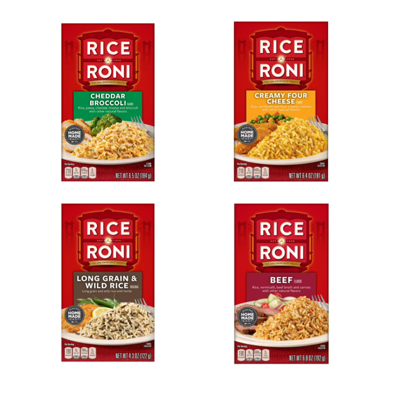 Rice-A-Roni Family Variety Pack – 8 Classic Flavors in One Box