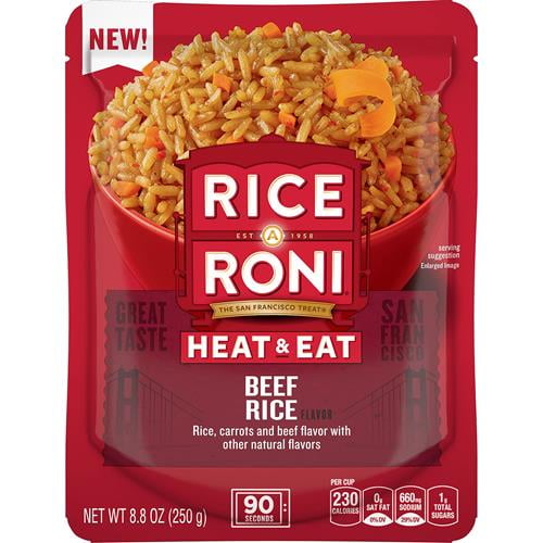 Rice A Roni Heat & Eat Beef, 8.8Oz
