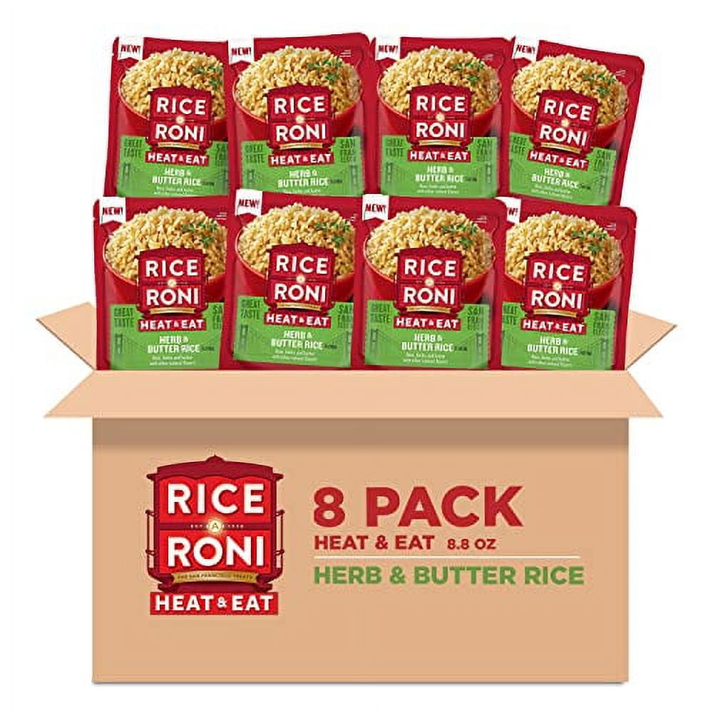 Rice-A-Roni Heat & Eat Rice, Microwave Rice, Quick Cook Rice, Herb