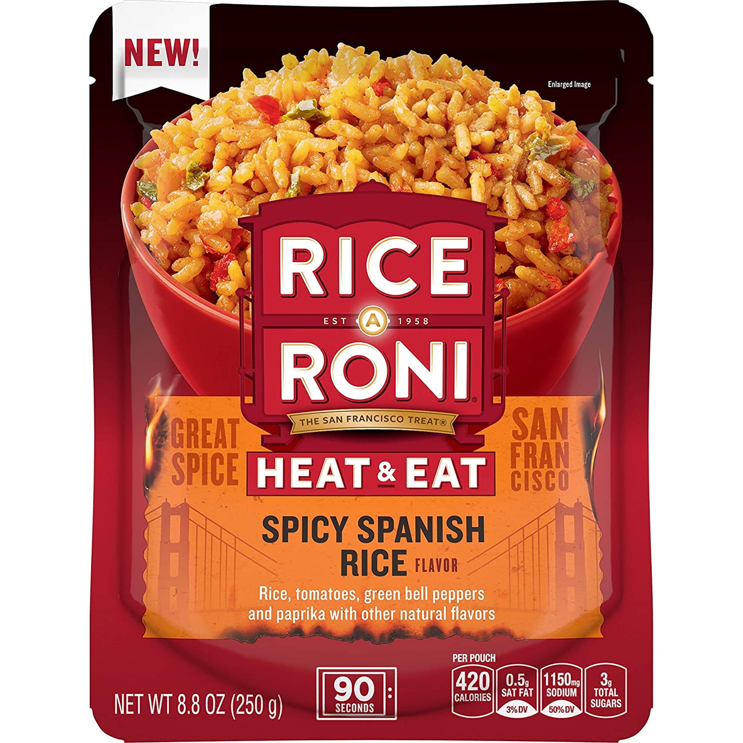 Rice-A-Roni Heat Eat Spanish Rice oz Packet, 8.8 Ounce (Pack of 2 ...