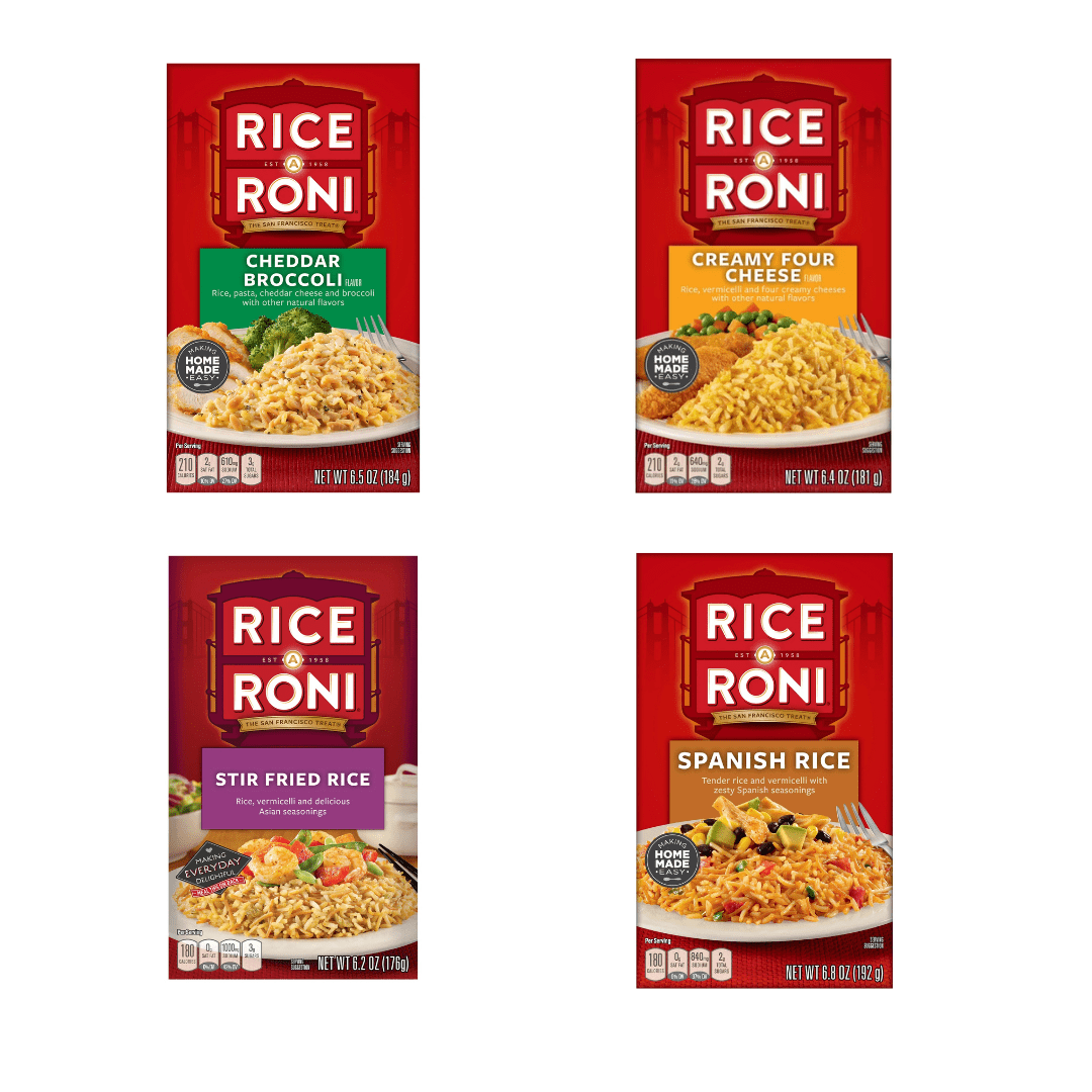 Rice-A-Roni Instant Side Variety  8 Box Combo Pack