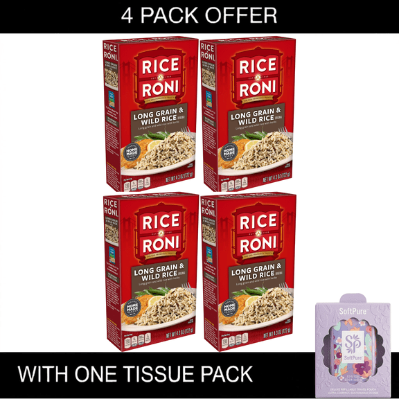 Rice-A-Roni Long Grain & Wild Rice Mix Packaged Meal, 4.3 oz Shelf-Stable