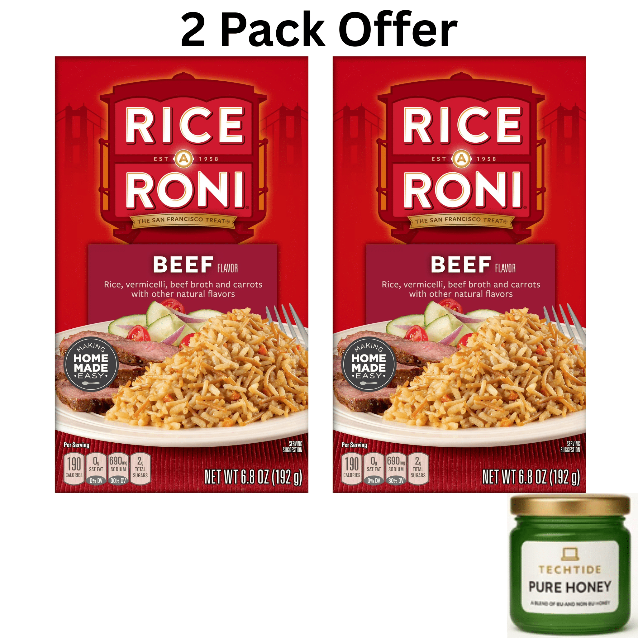 Rice A Roni Rice Vermicelli Beef Broth And Carrots Beef Flavor 6.8 oz ...