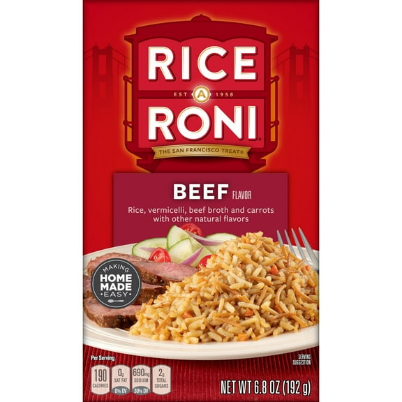 Rice A Roni Rice Vermicelli Beef Broth And Carrots Beef Flavor 6.8 oz.