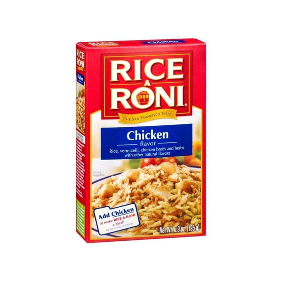 Rice A Roni Rice & Vermicelli Chicken Broth And Herbs Flavor 6.9 Oz (4 Pack)