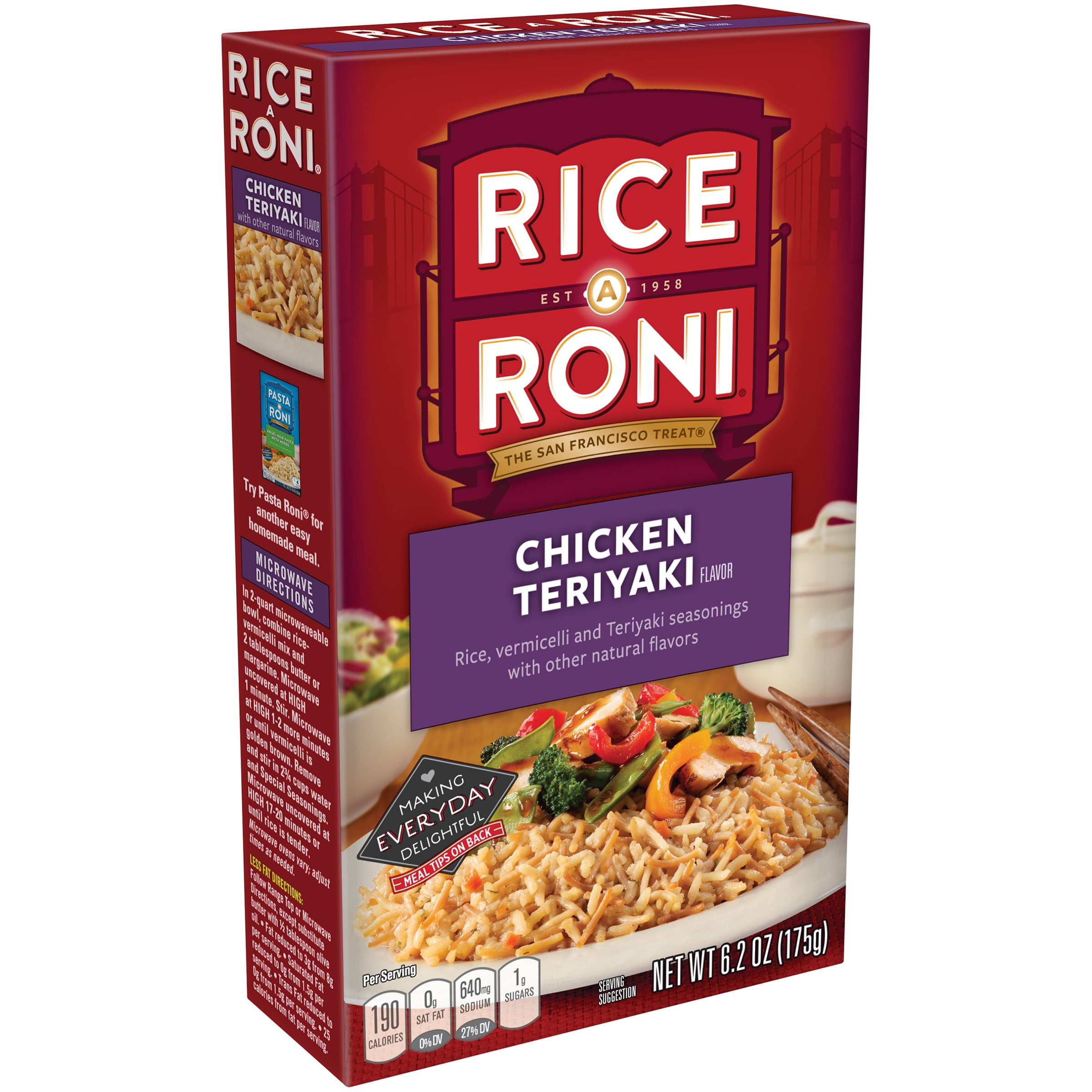 Rice-A-Roni Rice & Vermicelli Mix, Chicken Teriyaki, 6.2 oz Box