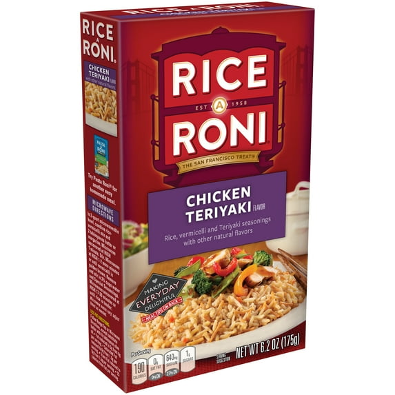 Rice-A-Roni Rice & Vermicelli Mix, Chicken Teriyaki, 6.2 oz Box