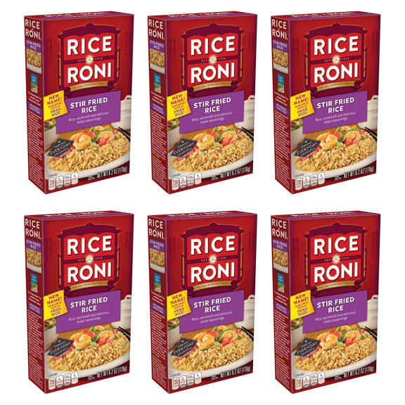 Rice-A-Roni Stir Fried Rice Mix 6.2 oz. Box (Pack of 6)