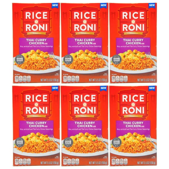 Rice-A-Roni Thai Curry Chicken – Flavorful Instant Rice Mix, 5.5 oz ...