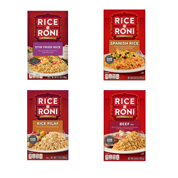 Rice-A-Roni Variety Pack – 8 Family Favorites Bundle – Flavors Everyone Loves