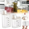 thumbnail image 1 of Rice Airtight Dry Food Storage Containers, Large Dry Food Storage Containers, BPA Free Plastic Storage Bin Dispenser with Pourable Spout, Measuring cup for Cereal, Flour and Baking Supplies, 1 of 9