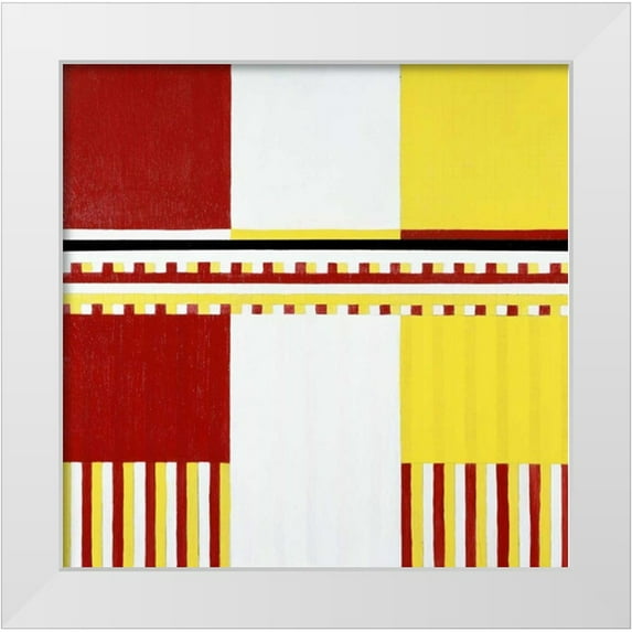 Rice, Arnold 20x20 White Modern Wood Framed Museum Art Print Titled - Untitled