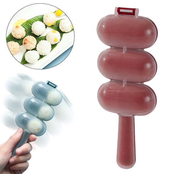 Rice Ball Mold,Rice Ball Maker Mold Shake Lunch Maker Mould Shaker Ball Kitchen Tools Home DIY Making Kit Sushi Plates, DIY Sushi Shake Rice Ball Shaped Molds,1Pcs(B)