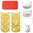Rice Ball Mold Set Cat Lovely Rice Ball Mold DIY Sushi Bento Nori