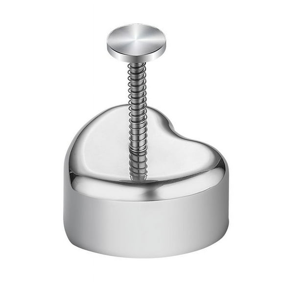 TEHAUX Heart Shape Onigiri Mold Rice Ball Maker Stainless Steel for Beginners 1Pack