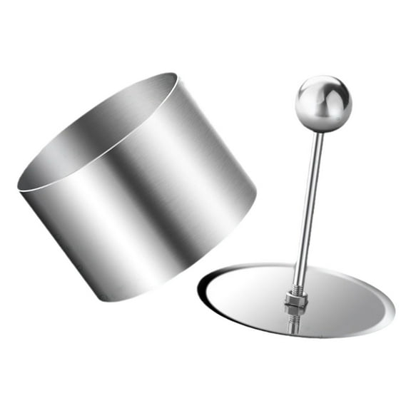 WEAVILUX Food Molds for Presentation Onigiri Mold Silver 304 Stainless Steel 1Pack