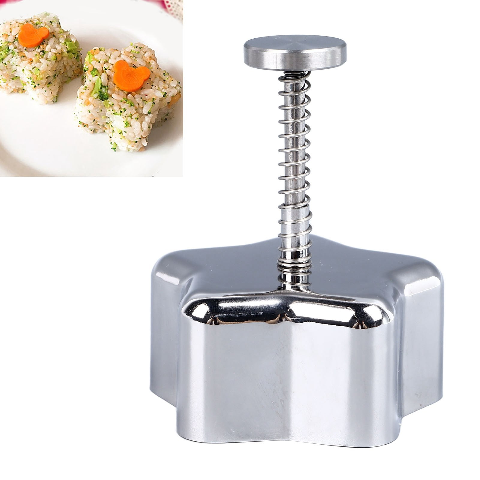 Rice Ball Mould 304 Stainless Steel Creative Detachable Safe Anti Stick