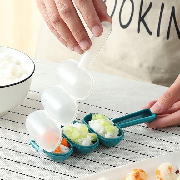 Rice Ball Shaker Mold, DIY Kitchen Tool for Making Rice Balls and Sushi-A