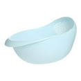 thumbnail image 1 of Rice Bowl Strainer Rice Washer and Strainer Bowl for Washing Cleaning Fruits Blue, 1 of 7