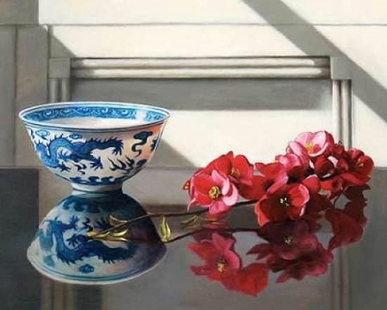 Rice Bowl and Japonica Canvas Art - Andrew McNeile Jones (24 x 30)