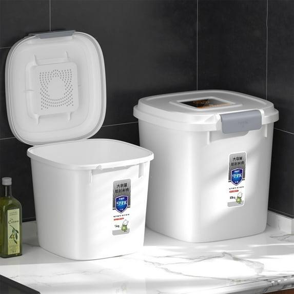 Rice Buckets Airtight Rice Dispenser ,Cover Rice Bucket for Cereal Grain Flour Rices Beans Pet Food CountertopLarge Rice Storage Container with Lid,Proof Household Cereal on Clearance Up to 65% off