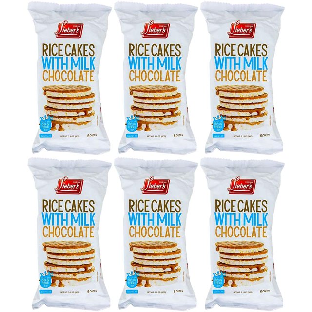 Rice Cakes Milk Chocolate Coated Rice Cakes, Kosher Certified, 3.1 Oz