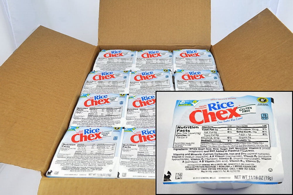Rice Chex Gluten-Free Rice Cereal, 0.69 Ounce, 96 Per Case