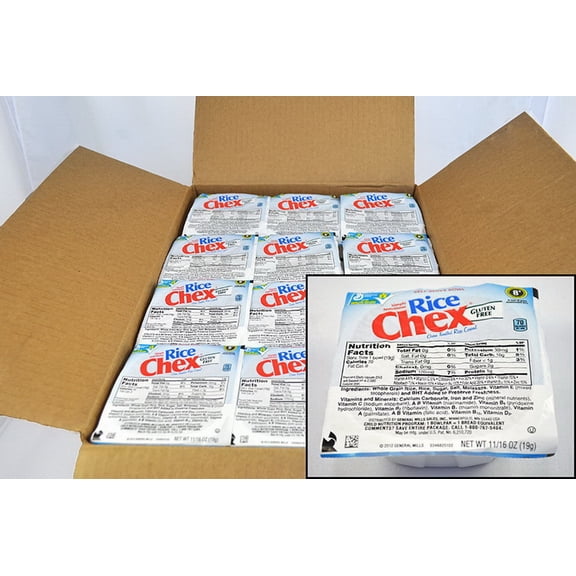 Rice Chex Gluten-Free Rice Cereal, 0.69 Ounce, 96 Per Case