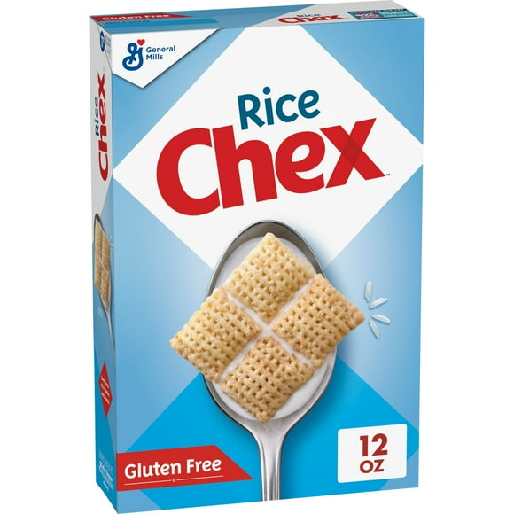 Rice Chex Gluten Free Breakfast Cereal, Homemade Chex Mix Ingredient, 12 oz