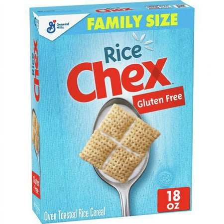 Rice Chex Gluten-Free Breakfast Cereal, Family Size, 18 oz