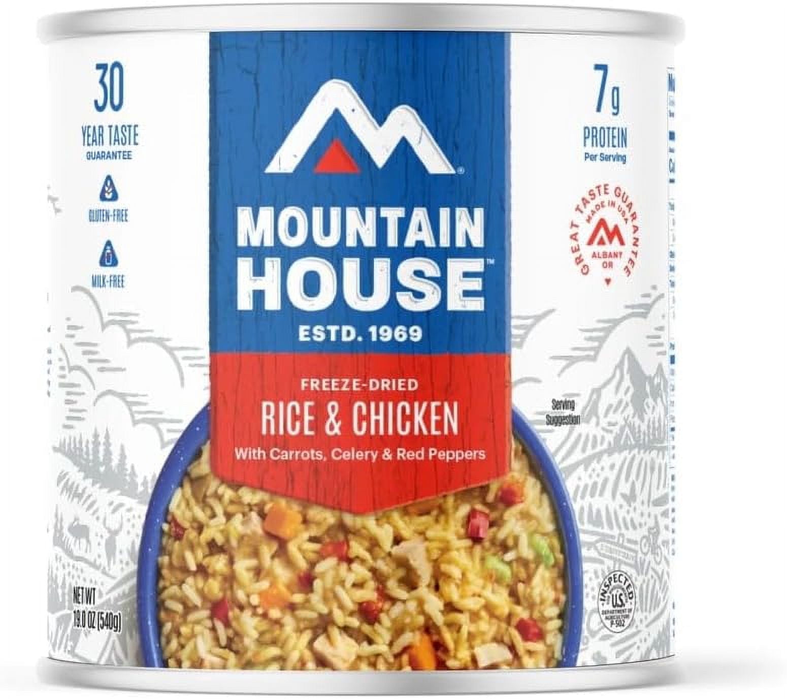 Rice & Chicken | Freeze Dried Survival & Emergency Food | #10 Can | Gluten-Free