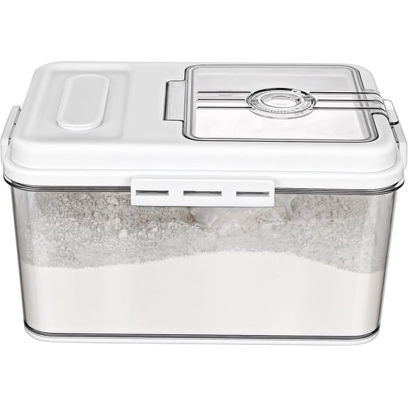 Rice Container Airtight Food Storage Bin for Kitchen Pantry Grain and Pet Food, Plastic