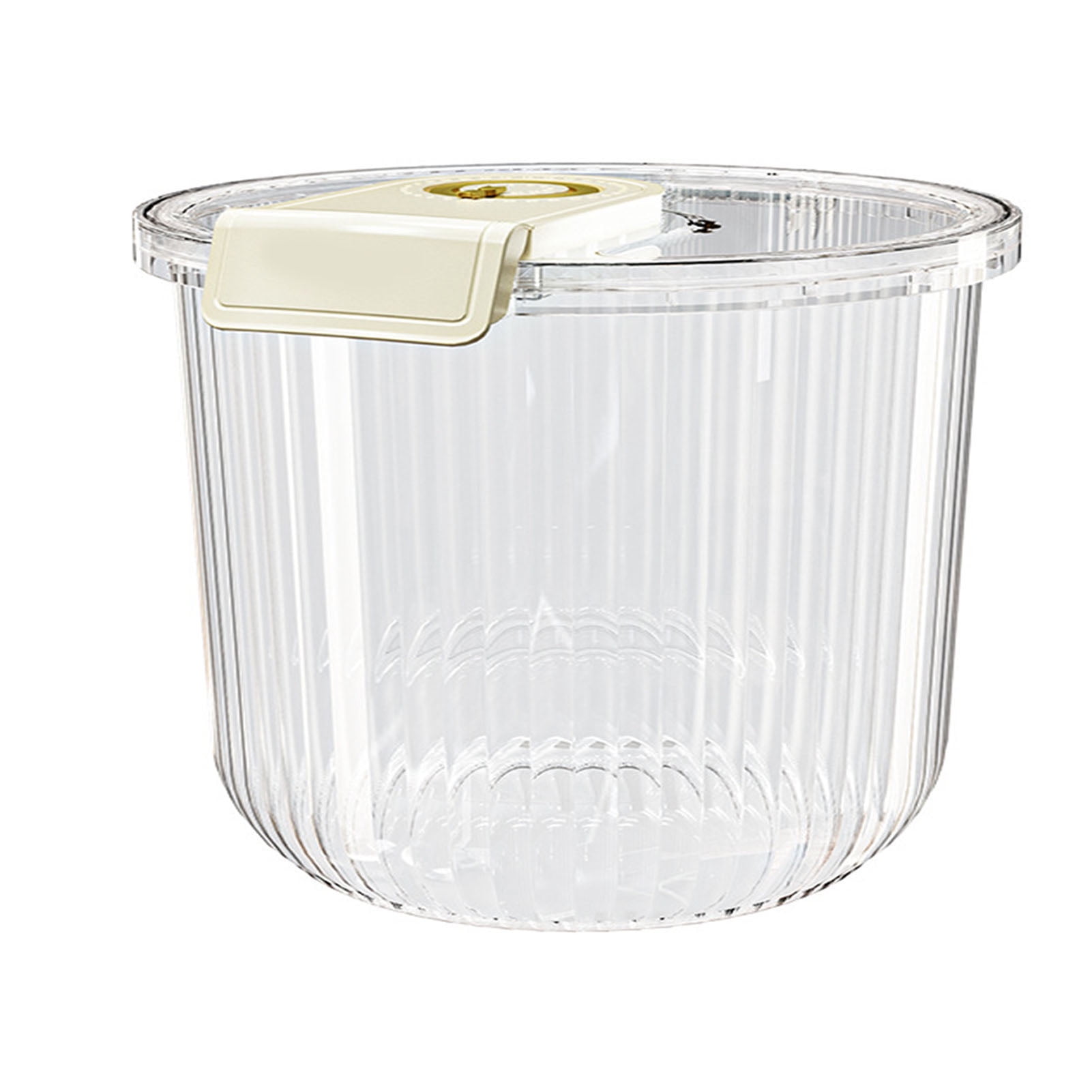 Rice Container Clear Rice Storage Bin Airtight Rice Bucket for Dry Food