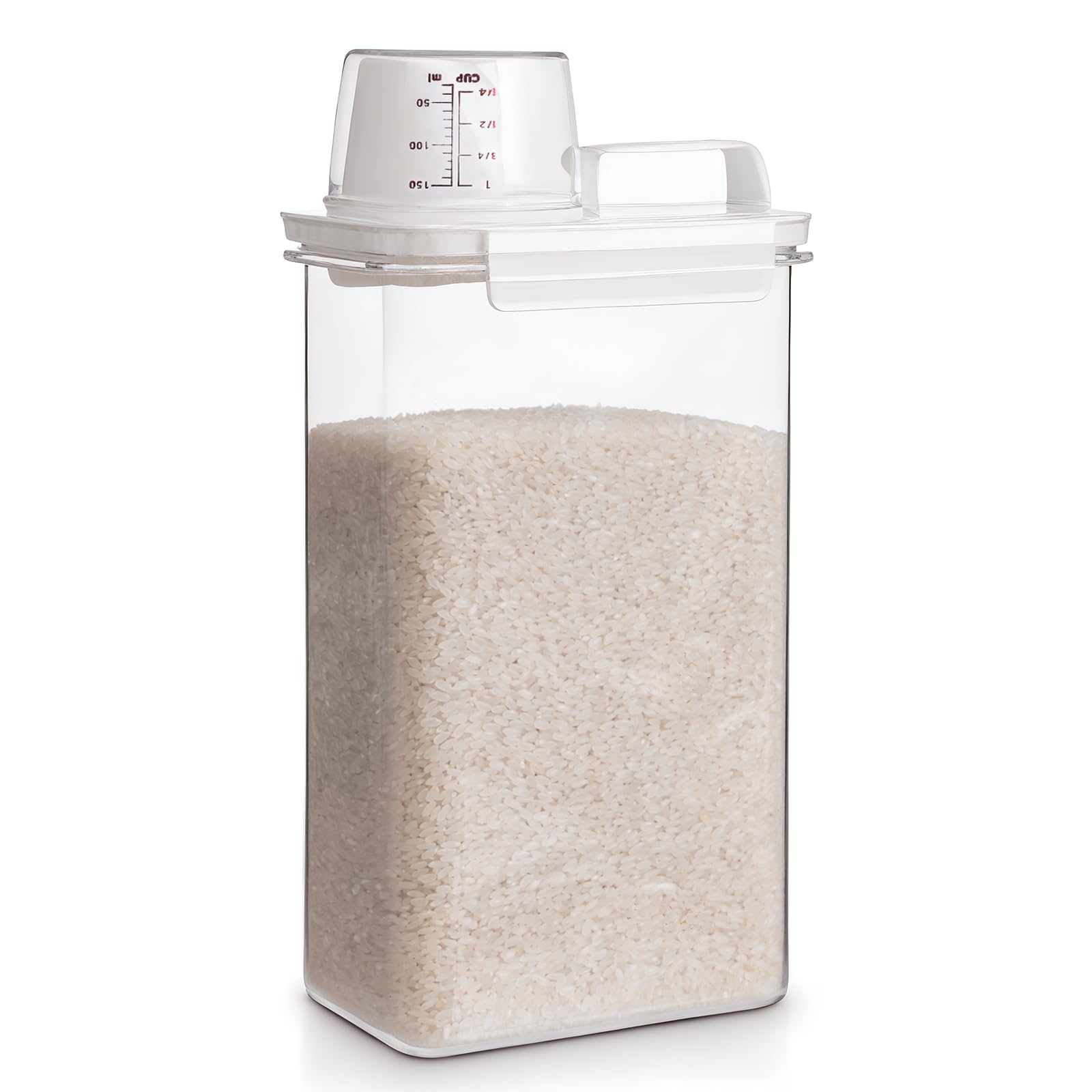 Square Container For Rice Rice Container, Rice Storage Container, 3-5 Lbs Tcereal Container ...