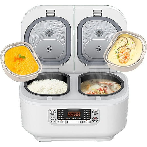 Rice Cooker 1.51.5L Home Double Inner Integrated Multi function Rice Cooker, 12H Appointment and Insulation, for