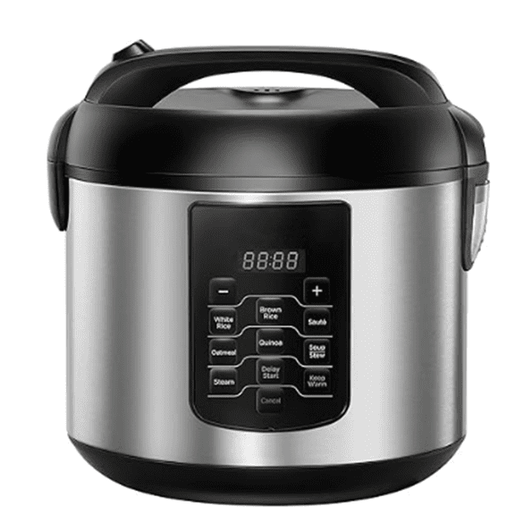 Rice Cooker 10 cup Uncooked/20 cup Cooked , Rice Maker, Steamer, Saute, Steamer and Warmer, 5.2 QT Large Capacity, Brown Rice, Quinoa and Oatmeal, 8 One-Touch Programs