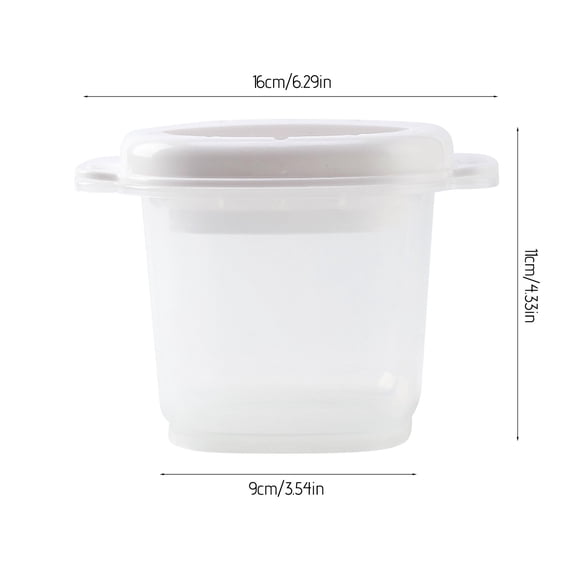 Rice Cooker Container Microwave Rice Cooker Container Steamer Strainer Lunch Box Bpa-Free Plastic Collapsible Handle Meal Prep Bowl with Drain Lid Microwave Lunch Box
