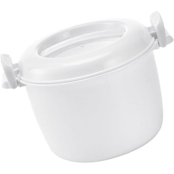 Rice Cooker Rice Maker for Microwave Food Storage Bowl Microwave Bowl with Lid Microwave Rice Pots Microwave Rice Cooking Microwave Steamer Basket Travel Pasta Insulation Plastic