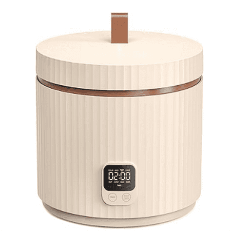 Rice Cooker Small 3 Cup Uncooked /6 Cup Cooked, Modern Multifunctional Mini Rice Cooker with Display Touch Button for 1-3 People Ceramic Coated Non-Stick Pot 8 Cook Functions - Cooking & Warmer