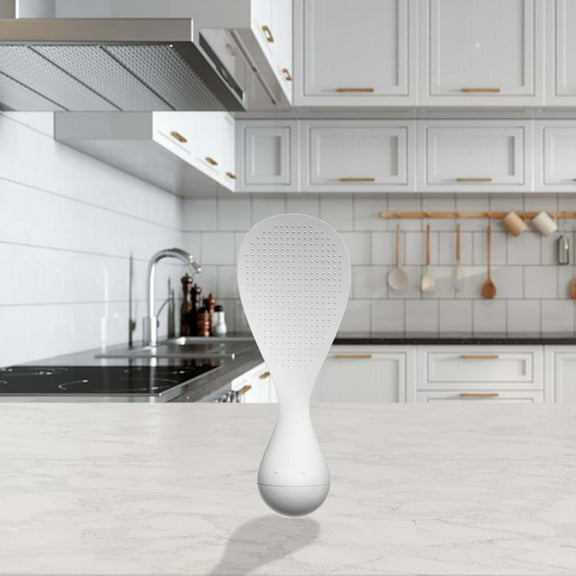 Rice Cooker Spoon Non Stick Spoon with Ergonomic Handle & Hanging Hole, Easy to Clean Rice Spatula Paddle Heat Resistant Rice Cooker Spoon, Serving Spoon for Rice