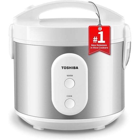 Rice Cooker and Steamer 5.5 Cup Uncooked with Steaming Basket Removable Non Stick Inner Pot and Lid One Touch Keep Warm Function Bestseling