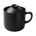 thumbnail image 1 of Rice Cooking Mug, Ceramic Microwave Cooker with Lid and Handle, 1 Cup Size for Rice Porridge and Soup, Space Saving Tableware for Home Kitchens, Dorms, and Offices, 1 of 3