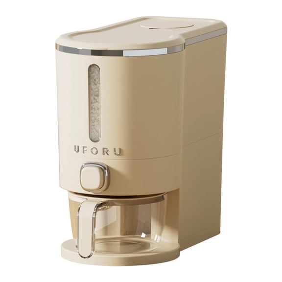 Rice Dispenser 11 Lbs with One-Touch Dispensing, Rice Storage Container Sealed Moisture Proof with Measuring Cup for Kitchen Pantry Household