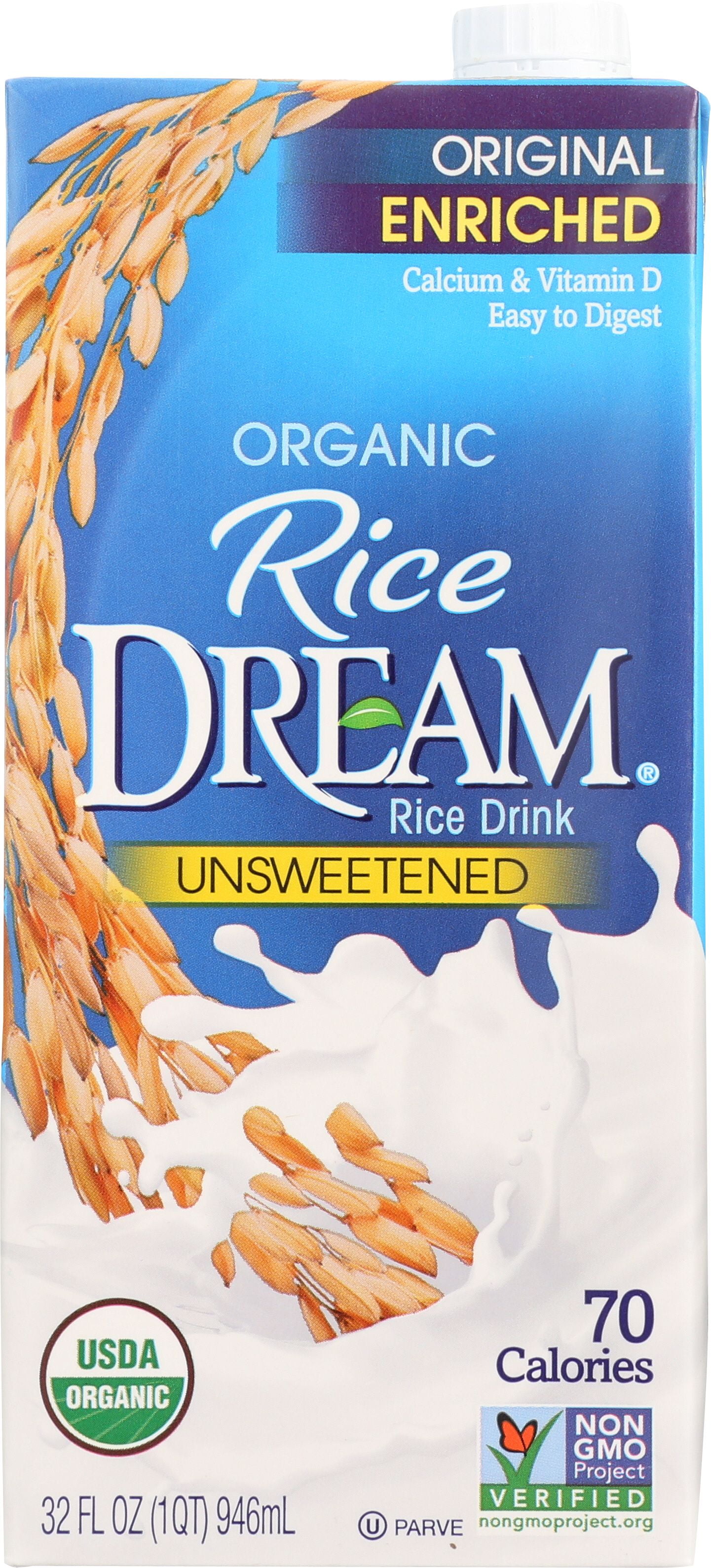 Rice Dream Organic Unsweetened Enriched Original Rice Milk, 32 fl oz